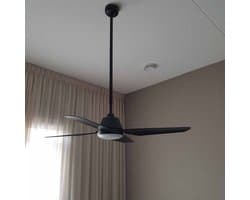 LT-Luce Plafondventilator Ari Zwart Led
