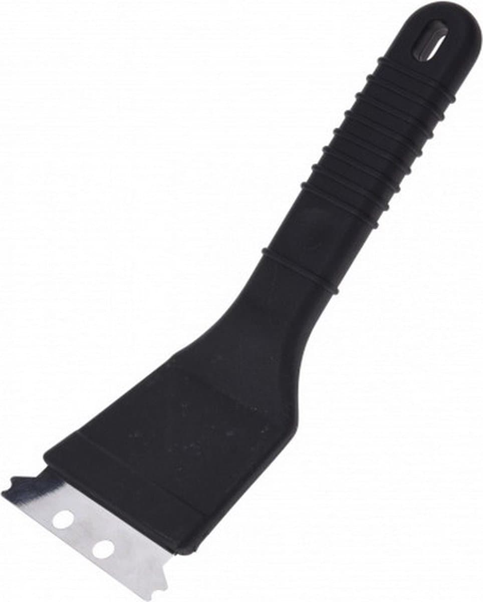 borstel voor barbecuereiniging 2-in-1 zwart 21 cm — afbeelding 1