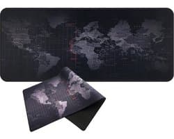Muismat - Gaming Mousepad XXL - Onderlegger - Grote Muismat - 90x40 CM - Wereldkaart - Rheme