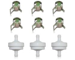 Set van 3 Benzinefilters voor Grasmaaier - Vervangingsonderdelen