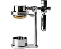 Draagbaar Koffiezetapparaat - Espresso Machine - Thuis Koffie Zetten - Pneumatische Extractie - Met Manometer - Zilver