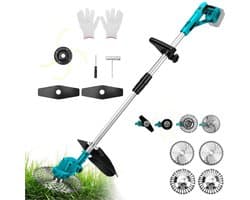CRLYN® Grasmaaier Elektrisch - Grastrimmers met Accu - Blauw