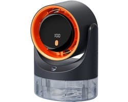 Draagbare airconditioner met 100 snelheden en 450 ml watertank - 4,5 W USB-C voor mini-verdampingskoeler voor thuiskantoor, camping, auto, slaapkamer - grijs