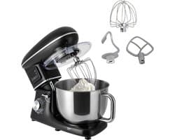 Keukenmachine - Deegmachine Mixer - Bakken En Koken - Lcd Display Timer - 6.2 Liter Kom - Zwart