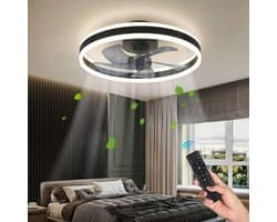 Plafondventilator Lamp - RGB - Smart Lamp - 6 Standen - Dimbaar - Kroonluchter Ventilator - Chandelier Fan - Woonkamer Lamp - Ventilator Lampen - Stille Motor