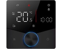 Programmeerbare Thermostaat - Slimme Regelaar - Energiebesparing Thuis - 7-daagse Programmering - 108 cm - Zwart