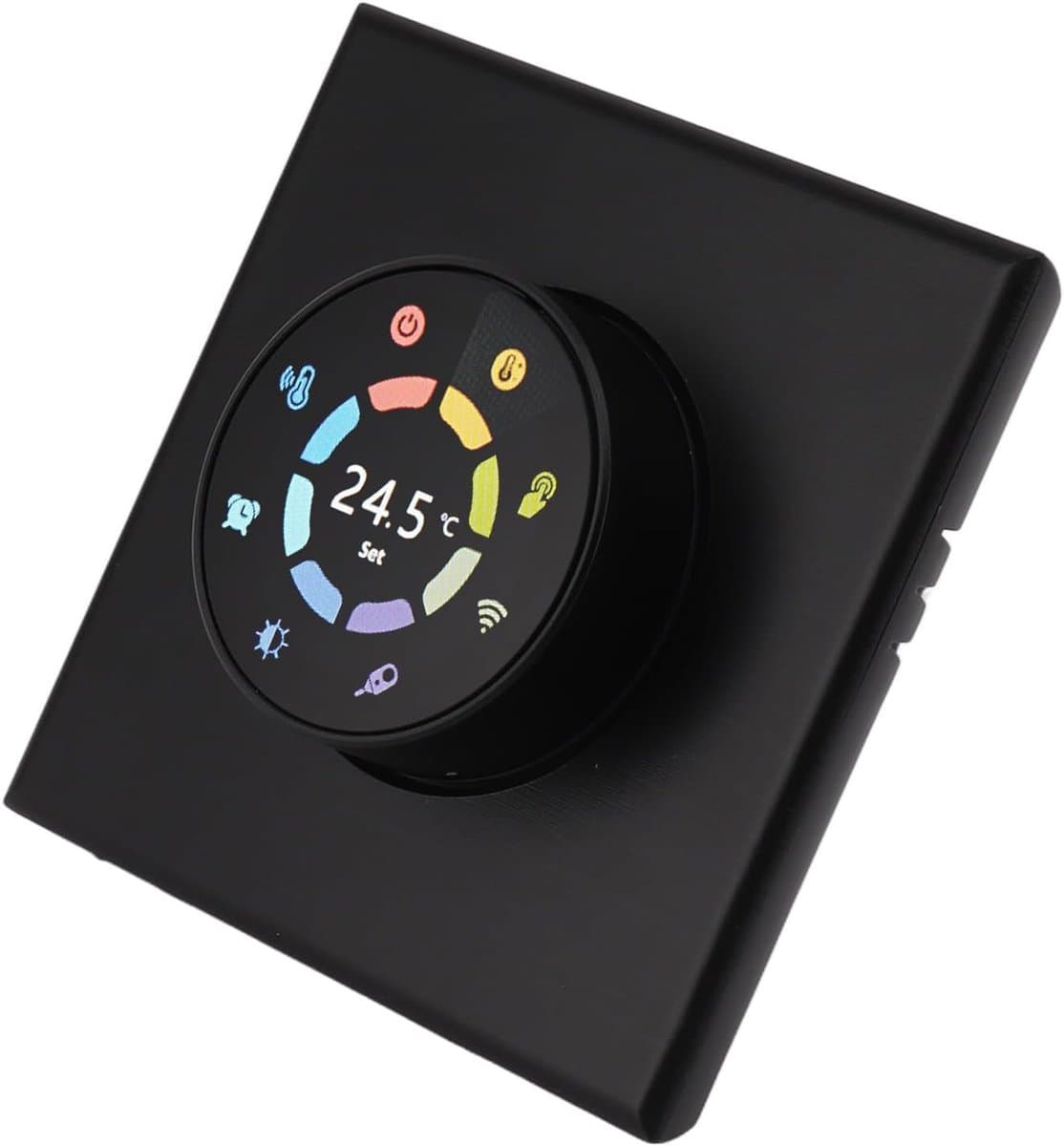 Slimme Thermostaat - WiFi Thermostaat - Verwarming Regelen - App Afstandsbediening - AC 95-240V - Zwart — afbeelding 1
