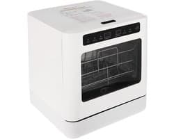Mini Vaatwasser - Compact Apparaat - Snel Servies Wassen - Vier Programma's - 40x45x46 cm - Wit
