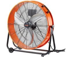 Industriële Ventilator - Werkplaats Ventilator - Lucht Circulatie - Traploos Regelbaar - 60 cm - Oranje