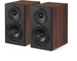 Wharfedale Diamond 12.1i Boekenplank Speakers – Stereo Hifi Set – 2-weg Luidsprekers – Compact Formaat – Passieve Speakers – Walnoot