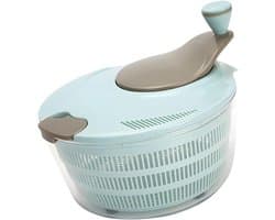 Salade Spinner - Groente Droger - Snel Groenten Wassen - Grote Capaciteit - 25cm - Blauw