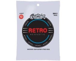 Martin Retro MM12 - Monel verzilverde .012 snarenset voor western gitaar