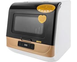 Compacte Mini Vaatwasser - Tafelmodel Vaatwasser - Snelle Schoonmaak - 360 Graden Sproeiarm - 45 x 40 x 44.8 cm