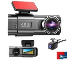 Zavio® Dashcam voor Auto - Auto Camera - Dashcam Voor en Achter Draadloos