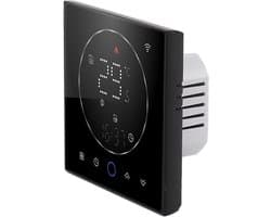 Slimme Thermostaat - Verwarming Regelaar - Energie Besparen - Wekelijkse Programmering - AC95~240V - Zwart