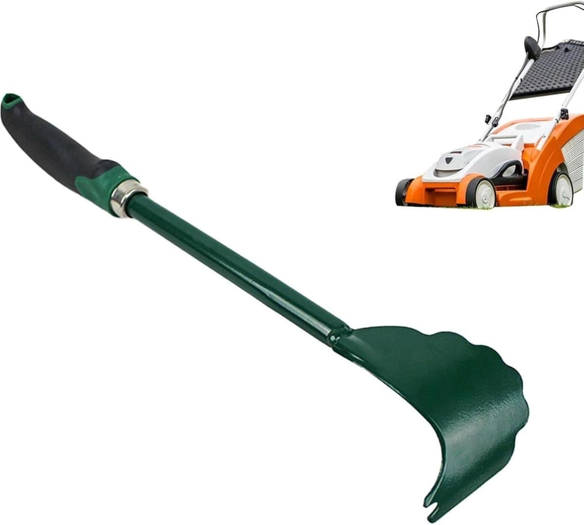 Afdekreiniger Grasmaaier - Tuin Schraper - Platform Schoonmaken - Stalen Materiaal - 36.8 cm - Grijs — afbeelding 1