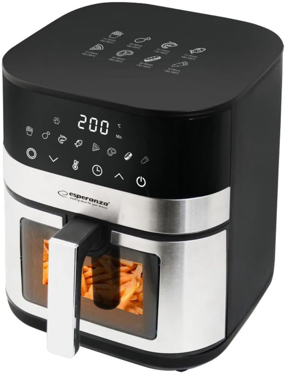 Esperanza Vetvrije Friteuse/Airfriteuse 5L Voor Een Fit Dieet In De Keuken — afbeelding 1