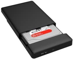 ORICO 2588US3 USB3.0 externe harde schijf opbergkoffer voor 2,5 inch SATA HDD / SSD 9,5 mm laptop-pc (zwart)