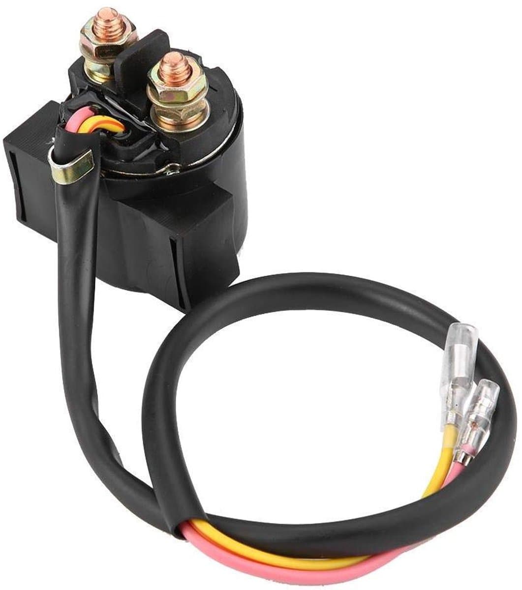 Magneetschakelaar Relais - Startrelais Motor - Motorstart Ondersteuning - Directe Vervanging - 24 cm Kabellengte - Zwart — afbeelding 1
