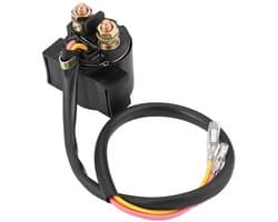 Magneetschakelaar Relais - Startrelais Motor - Motorstart Ondersteuning - Directe Vervanging - 24 cm Kabellengte - Zwart