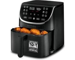 Luchtfriteuse XL - Heteluchtfriteuse Airfryer - Gezond Frituren - 12 Kookvoorinstellingen - 7 Liter - Zwart