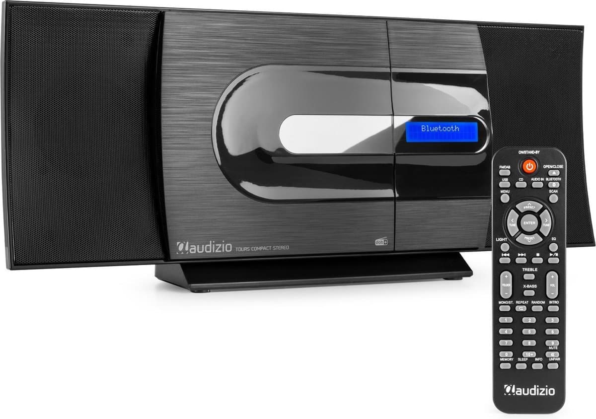 Stereo Set- met CD-Speler en Radio - Audizio Tours - Bluetooth - USB - AUX — afbeelding 1