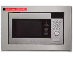Inbouwmagnetron 20 liter RVS met Grill en Automenu - 800W