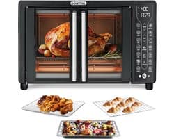 Digitale Air Fryer Oven met Broodroosterfunctie 17 Kookstanden 24L