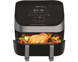 XXL Heteluchtfriteuse met Dubbele Kamer - 8-in-1 Multifunctioneel