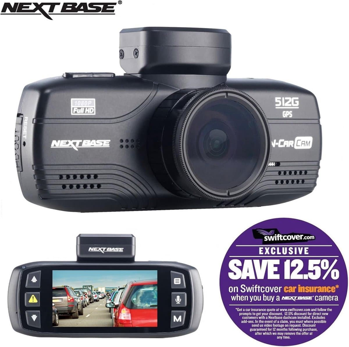 Compacte Dashcam voor Auto met HD-Opnames en Magnetische Montage — afbeelding 1