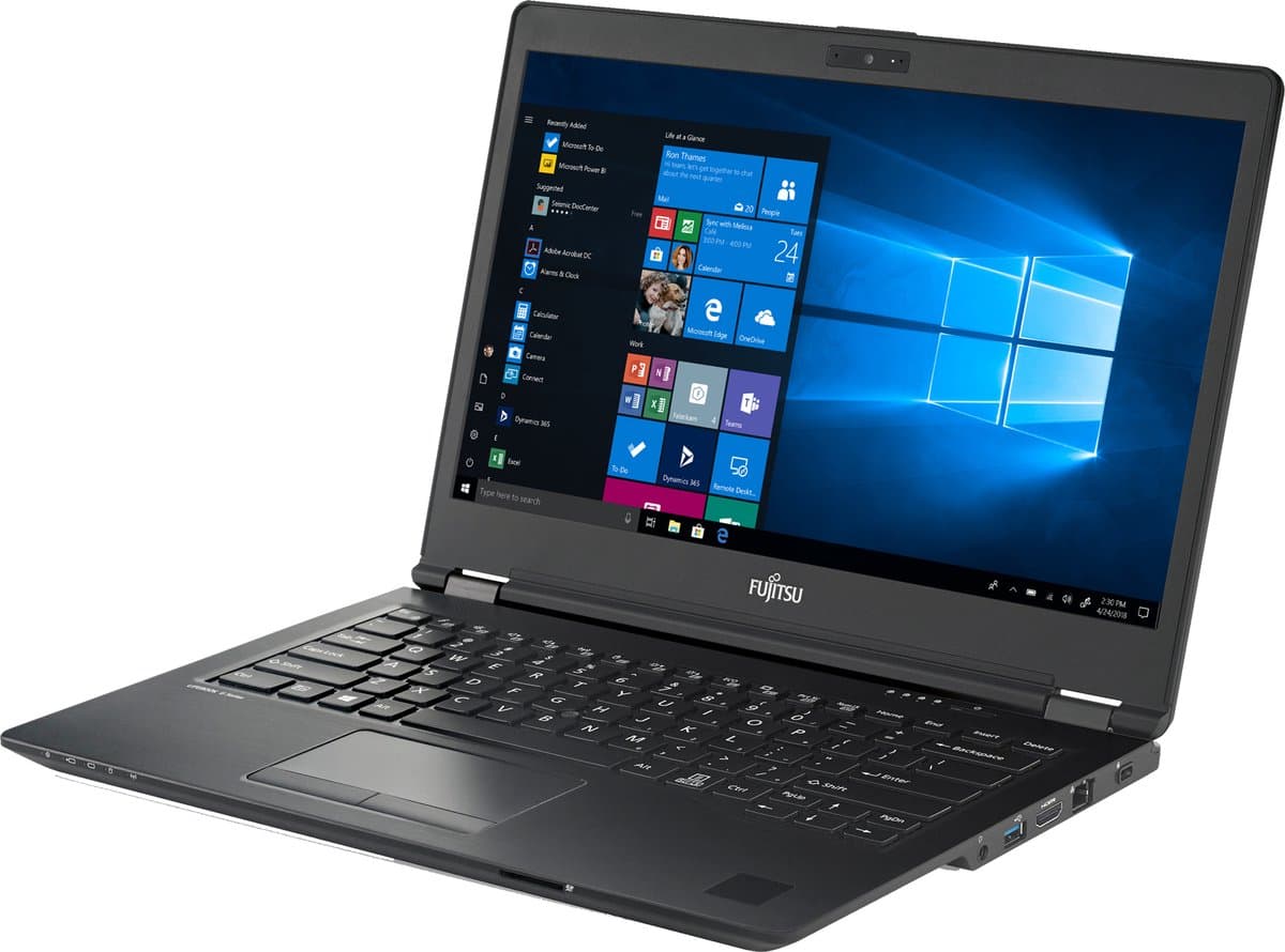 Fujitsu LIFEBOOK U7410 Intel® Core™ i5 i5-10210U Laptop 35,6 cm (14") Full HD 8 GB DDR4-SDRAM 256 GB SSD Wi-Fi 6 (802.11ax) Windows 10 Pro Zwart — afbeelding 1