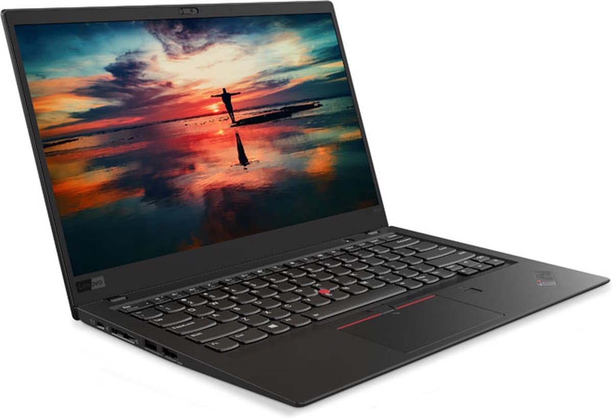Lenovo ThinkPad X1 Carbon (6th Gen) Intel® Core™ i7 i7-8550U Laptop 35,6 cm (14") Quad HD 16 GB LPDDR3-SDRAM 1 TB SSD Wi-Fi 5 (802.11ac) Windows 10 Pro Zwart — afbeelding 1