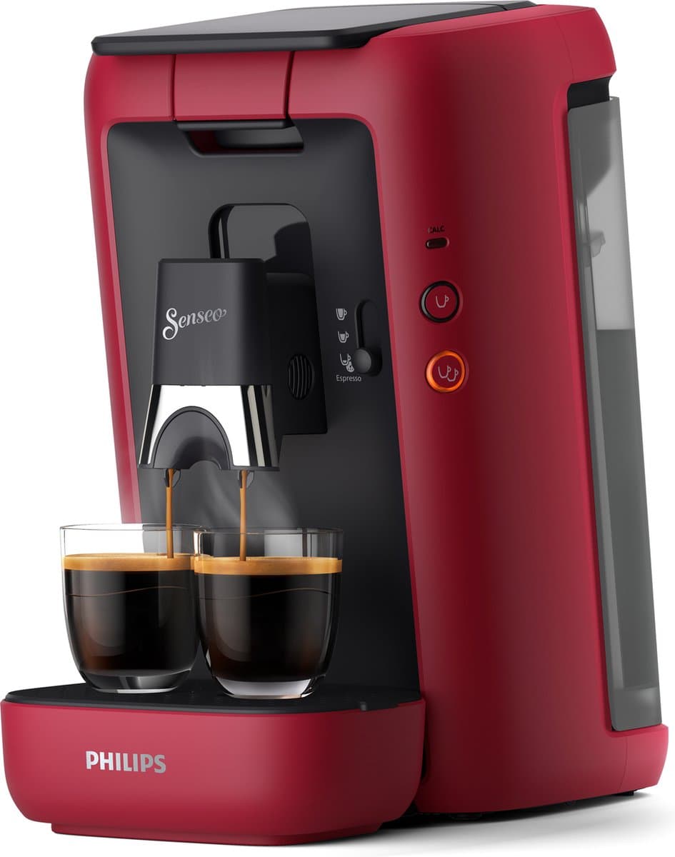 Philips Senseo Maestro Koffiepadmachine CSA260/90 - Keuze uit 1 of 2 Kopjes - Instelbare Intensiteit - Automatische Uitschakeling - Groot Waterreservoir - Rood — afbeelding 1