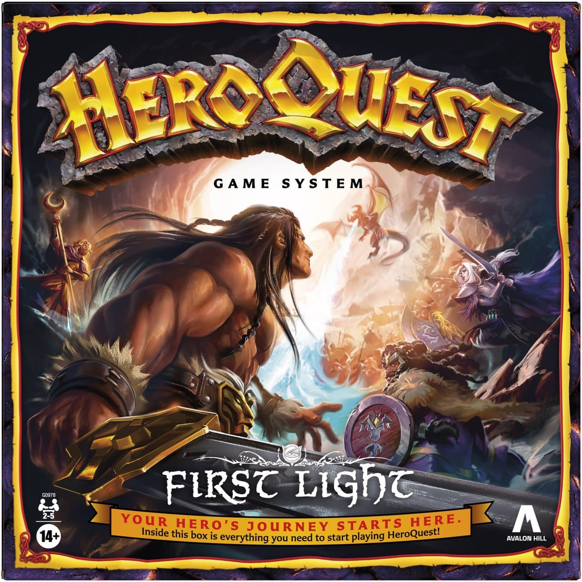 HeroQuest First Light - Fantasy bordspel voor volwassenen en tieners - Hasbro — afbeelding 1