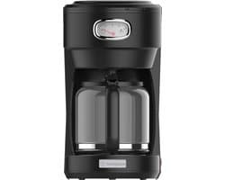 Westinghouse Retro Filter-koffiezetapparaat – Filterkoffie – Herbruikbaar Filter – 1,25L – 10 Koppen – 1000W – Zwart