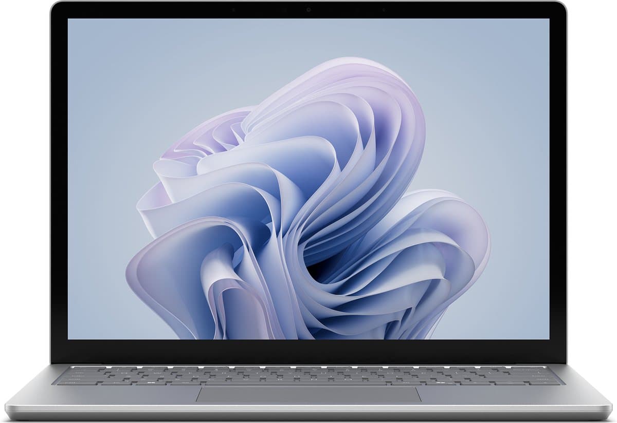 Microsoft Surface Laptop 6 Intel Core Ultra 5 135H 34,3 cm (13.5") Touchscreen 8 GB LPDDR5-SDRAM 256 GB SSD Wi-Fi 6E (802.11ax) Windows 11 Pro Platina - UK — afbeelding 1