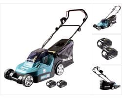 Makita DLM 432 T2 accumaaier 36 V (2x 18 V) 43 cm + 2x accu 5,0 Ah - zonder lader