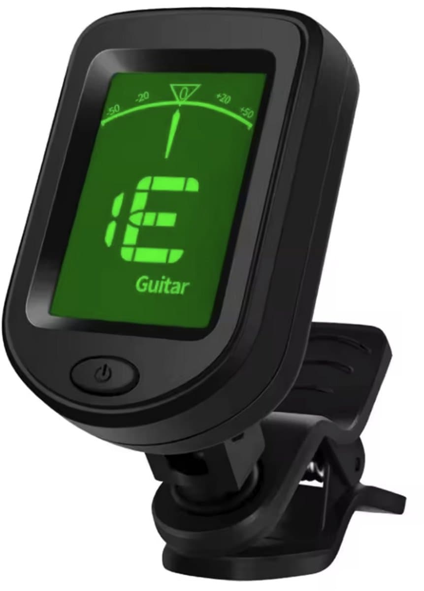 Digitale gitaarstemmer - Clip on gitaar stemapparaat - AT-101 -Clip-on Tuner - Gitaar Bas - Viool - Ukelele - Stemapparaatje - Chromatisch - CHPN — afbeelding 1