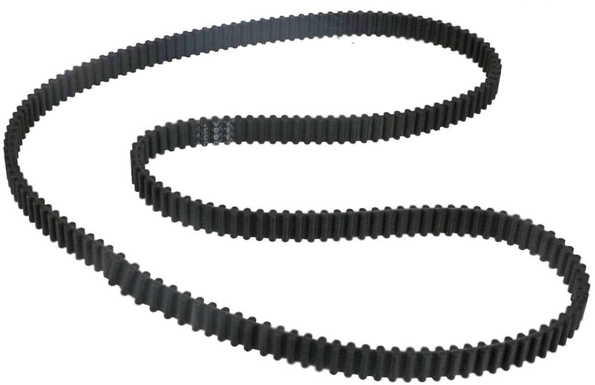 Maaier Riem - Grasmaaier Riem - Maaien van gras - Dubbelzijdig getand - 1600mm x 20mm - Zwart — afbeelding 1