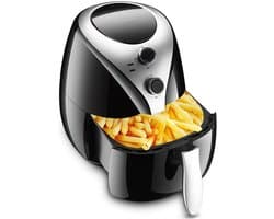 Luchtfriteuse - Elektrische friteuse - Gezond koken - Snelle luchtcirculatie - 5 Liter - Zwart