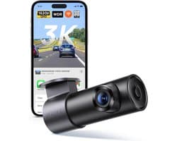 Auto Camera - Rijrecorder - Verkeersveiligheid Bewaken - 2K QHD Resolutie - 143 Graden - Zwart