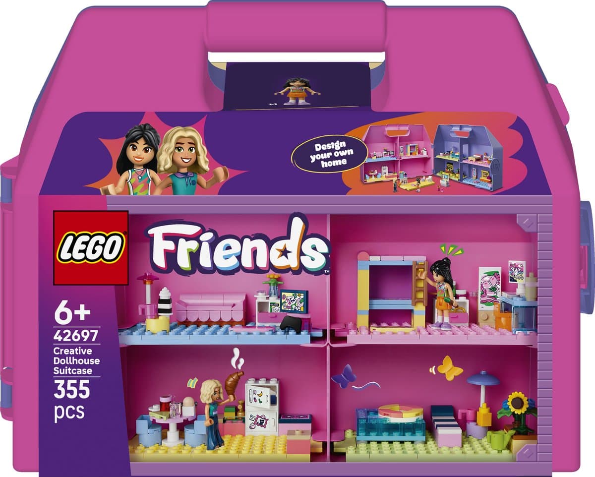 LEGO Friends - Creatieve poppenhuiskoffer Constructiespeelgoed — afbeelding 1
