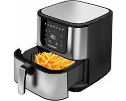 Digitale Luchtfriteuse - Heteluchtpan Snacks - Gezond Frituren - 7 Programma's - 55 Liter - Zwart