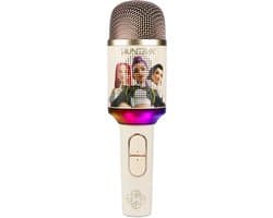KPop Demon Hunters - Huntr/x - Golden - draadloze karaoke microfoon voor kinderen - LED lichteffect - speaker - stemeffecten