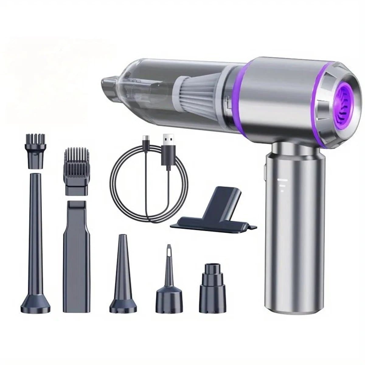 ITRONIQ Kruimeldief Draadloos – Auto Stofzuiger en Air Duster – Mini Handstofzuiger Met Blaasfunctie - Mini Vacuum Cleaner — afbeelding 1