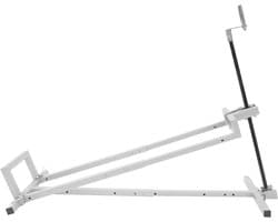 Grasmaaierlift - Hefapparaat Grasmaaier - Onderhoud Uitvoeren - Hoge Draagkracht - 80 x 50 x 93 cm - Grijs en Zwart