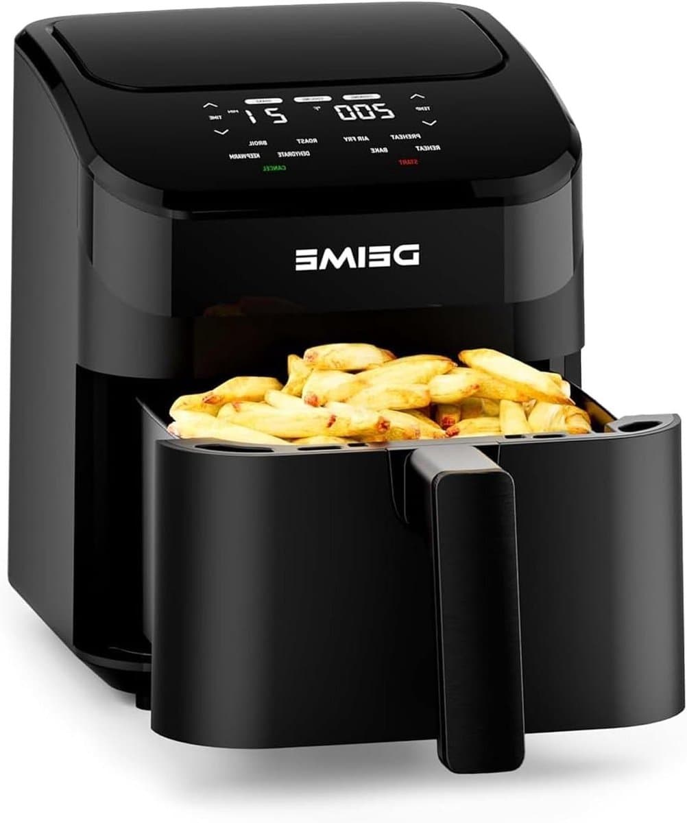 Heteluchtfriteuse - Airfryer - Snelle maaltijden - 8-in-1 functies - 43 liter - Zwart — afbeelding 1
