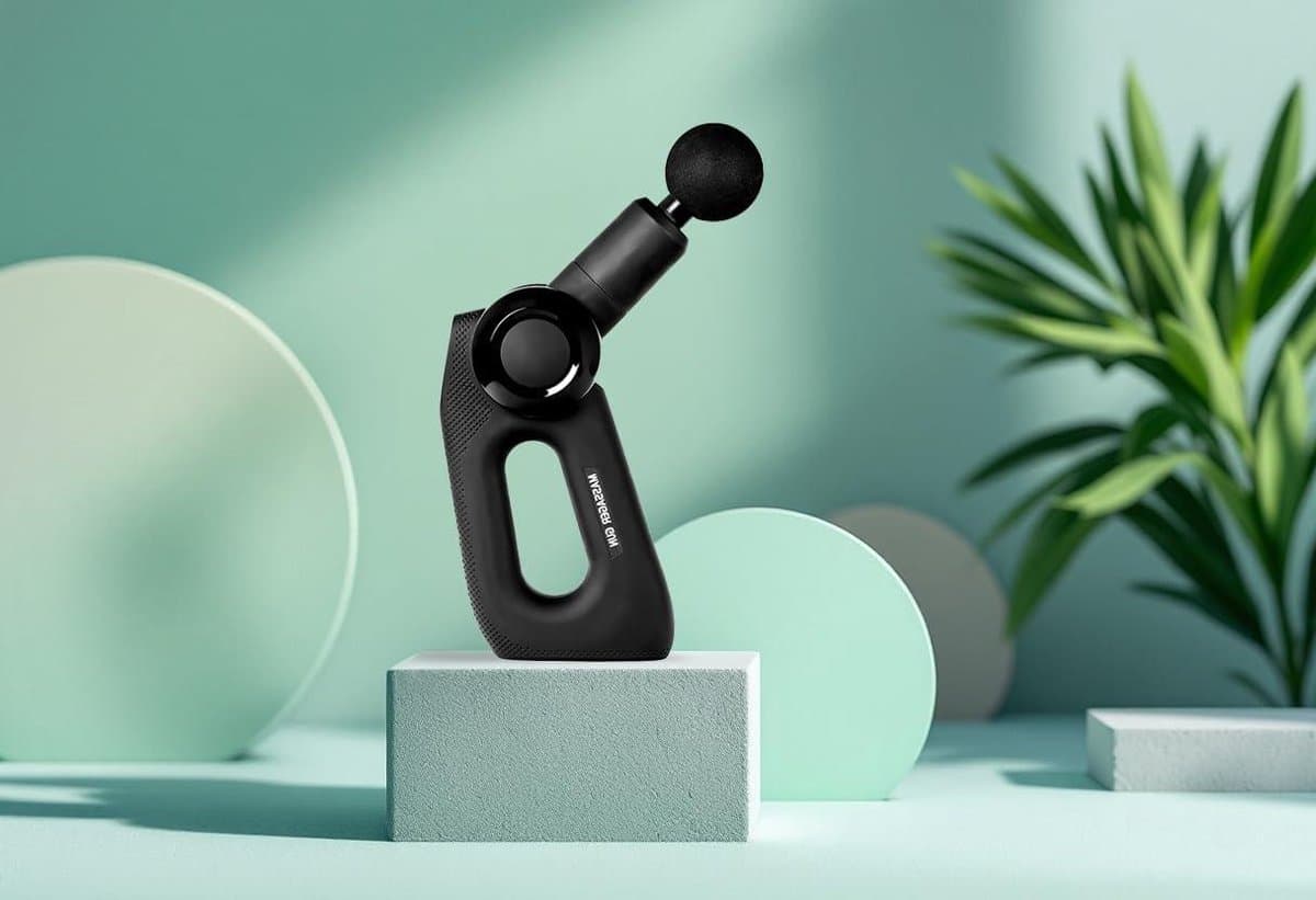 Massage Gun - Spierverlichter - Spierherstel - Multi-hoek Ontwerp - 30 x 12 x 30 cm - Zwart — afbeelding 1