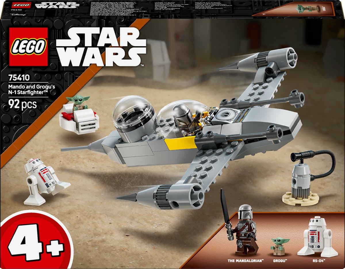 LEGO Star Wars - Mando en Grogu's N-1 Starfighter Constructiespeelgoed — afbeelding 1