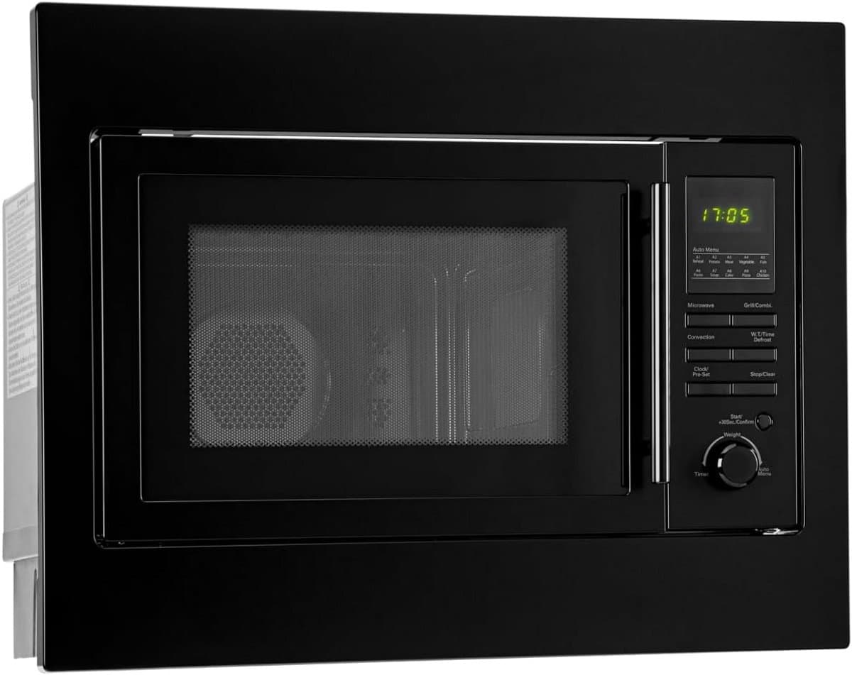 Inbouwmagnetron met Grill - Oven Magnetron - Snel Eten Bereiden - 3-in-1 Functionaliteit - 25 Liter - Zwart — afbeelding 1